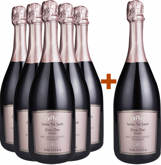 4+2 Paket Sosta Tre Santi Rosato Etna DOC - Cantine Nicosia