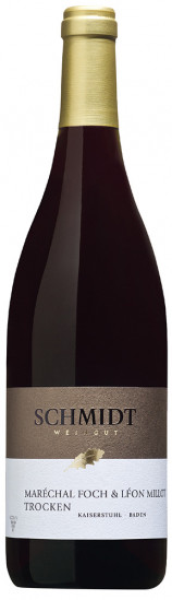 2018 Marechal Foch & León Millot Rotwein Premium - aus dem Holzfass trocken Bio - Ökologisches Weingut Schmidt