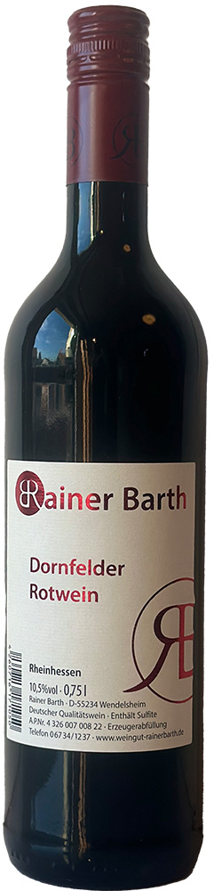 Rainer Barth 2021 Dornfelder Rotwein lieblich