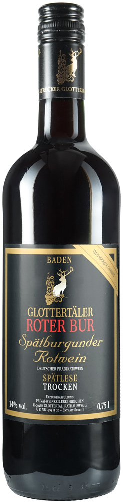 Hirschen Glottertal 2018 Spätburgunder Rotwein trocken