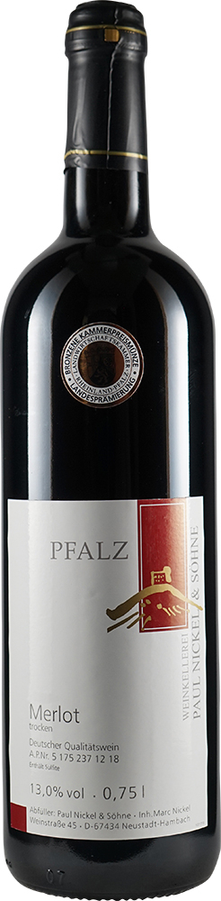 Paul Nickel & Söhne 2020 Merlot trocken