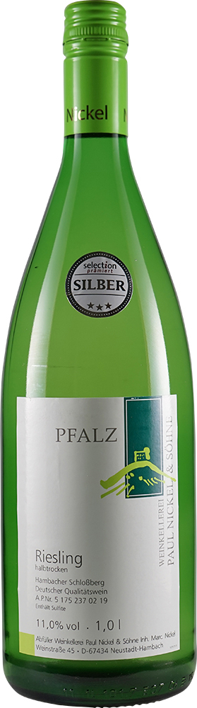 Paul Nickel & Söhne 2021 Hambacher Schloßberg Riesling halbtrocken 1,0 L