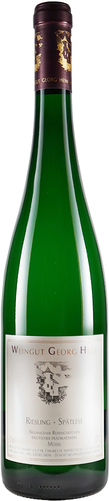 Georg Heim 2018 Neumagener Rosengärtchen Riesling Spätlese süß