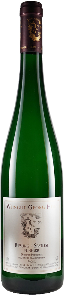 Georg Heim 2018 Dhroner Hofberger Riesling Spätlese feinherb