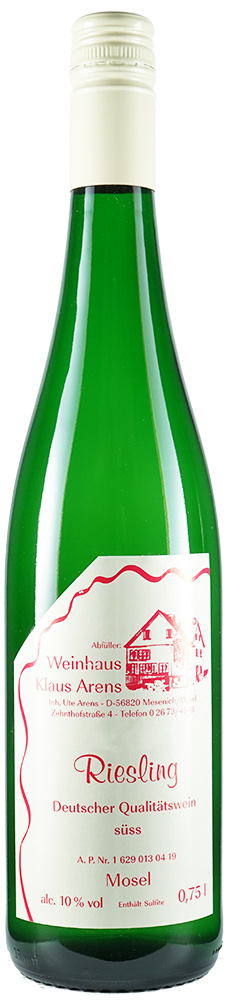 Klaus Arens 2018 Riesling- Qualitätswein lieblich