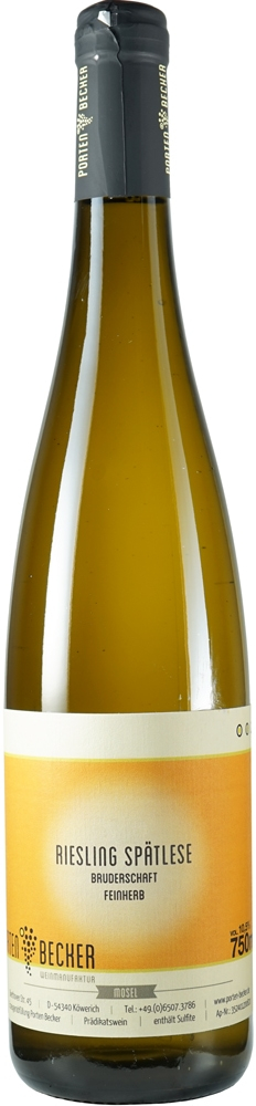 Porten-Becker 2019 Riesling Spätlese feinherb