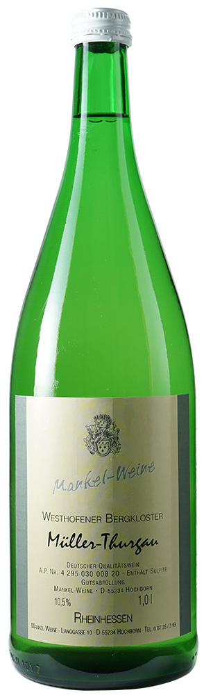 Mankel 2021 Westhofener Morstein Müller-Thurgau lieblich 1,0 L