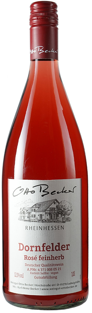 Otto Becker 2021 Dornfelder Rosé feinherb 1,0 L