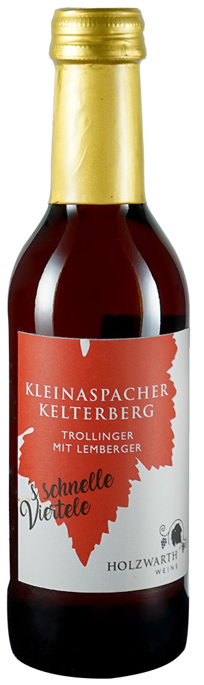 Holzwarth-Weine 2019 Trollinger Lemberger Mini halbtrocken 0,25 L