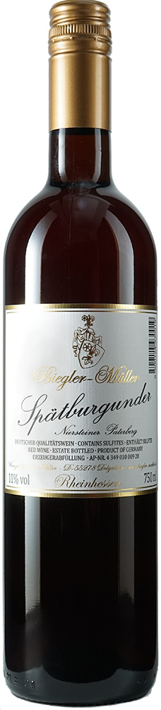 Andreas Biegler-Müller 2019 Niersteiner Paterberg Spätburgunder feinherb