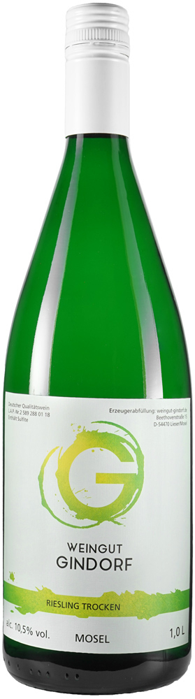 Gindorf 2017 Riesling trocken 1,0 L