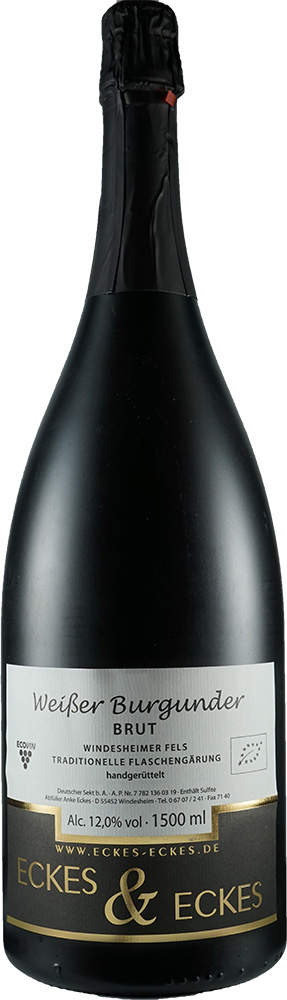 Eckes & Eckes 2020 Weißer Burgunder WinzersektMAGNUM aus ökologischem Anbau brut 1,5 L