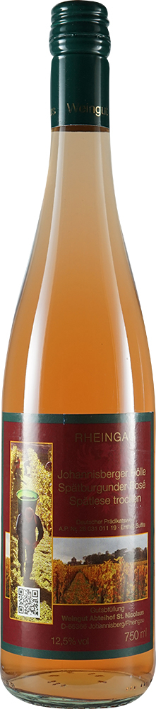 Abteihof St. Nicolaus 2018 Spätburgunder Johannisberger Hölle Rosé Spätlese trocken