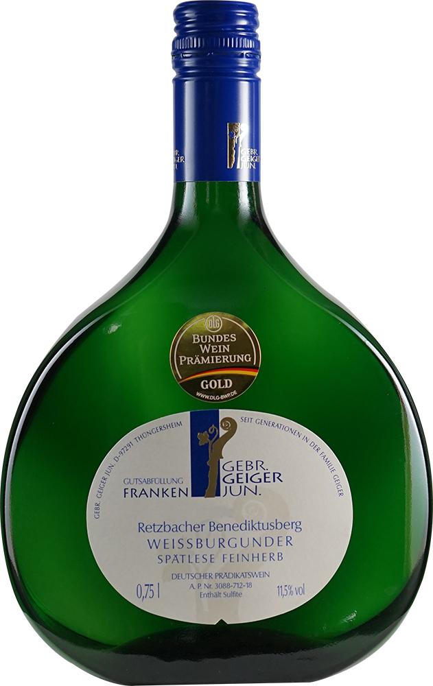 Gebr. Geiger jun. 2020 Weißburgunder Spätlese Retzbacher Benediktusberg feinherb