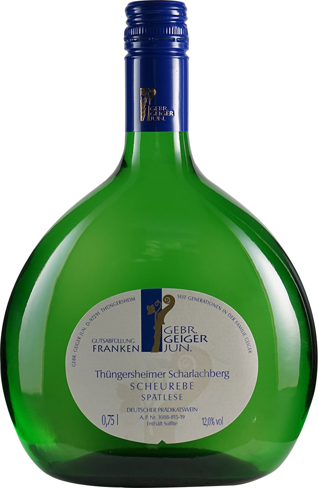 Gebr. Geiger jun. 2018 Scheurebe Spätlese Thüngersheimer Scharlachberg feinherb