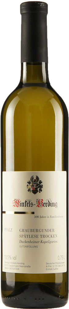 2014 Dackenheimer Grauer Burgunder Spätlese Trocken - Weingut Winkels-Herding