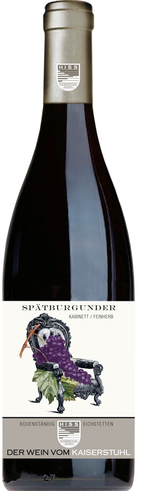 Hiss 2019 Spätburgunder Rotwein Bodenständig feinherb