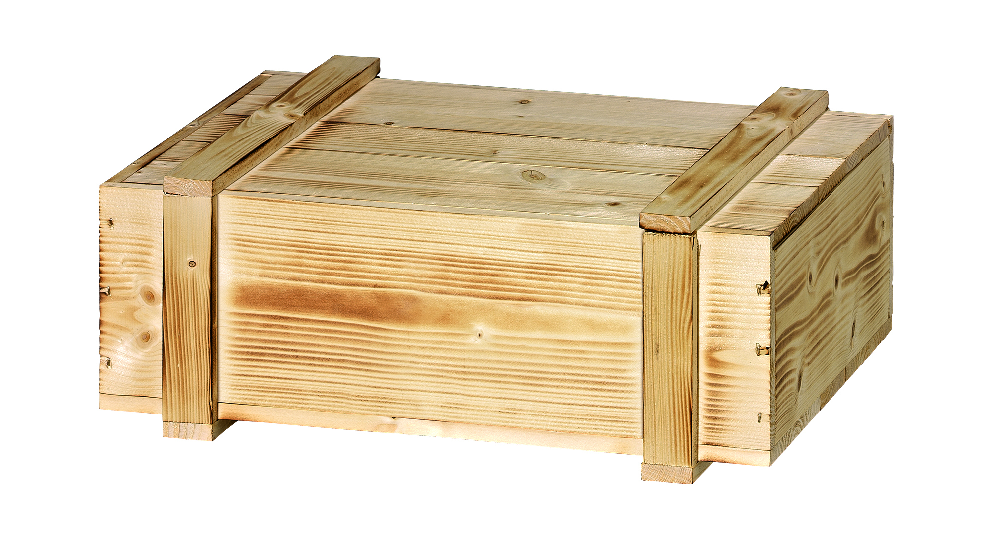 3er Holzkiste mit Schiebedeckel