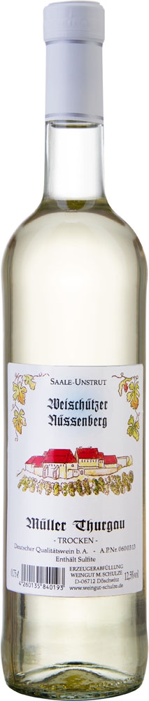 2022 Burgwerbener Herzogsberg Müller Thurgau trocken - Weingut Schulze