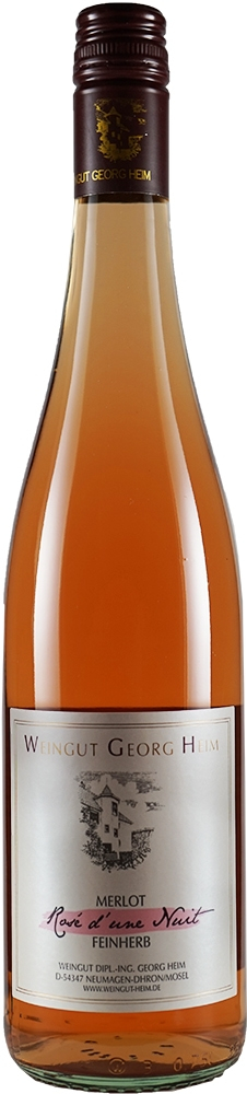 Georg Heim 2019 Merlot Rosé d'une Nuit feinherb