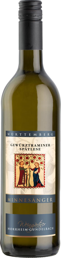 Horrheim-Gündelbach 2019 Gewürztraminer Spätlese, Minnesänger lieblich