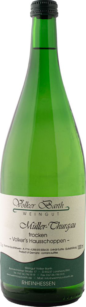 Volker Barth 2019 Müller-Thurgau trocken 1,0 L