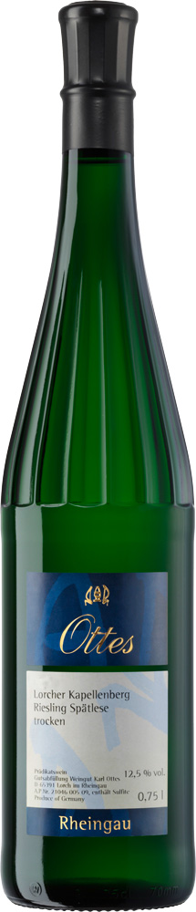 2013 Lorcher Kapellenberg Riesling Spätlese trocken // Weingut Ottes