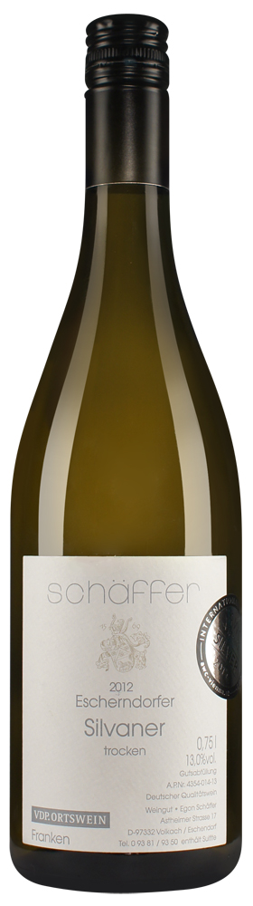2012 Eschendorfer Silvaner trocken VDP.Ortswein // Weingut Egon Schäffer