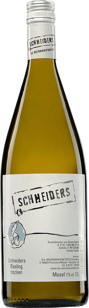 Weinmanufaktur Schneiders 2020 Schneiders Riesling trocken 1,0 L