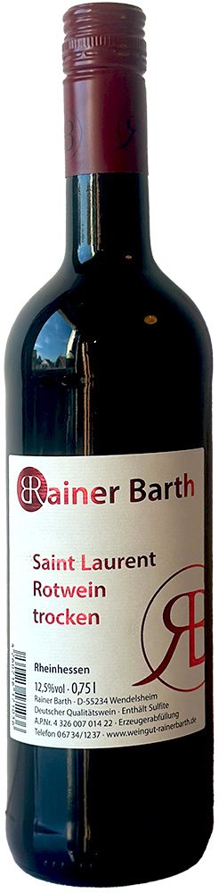 Rainer Barth 2020 St. Laurent Rotwein trocken