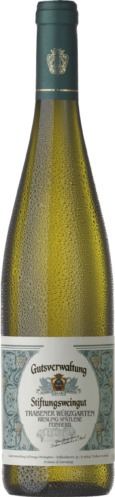 2014 Trabener Würzgarten Riesling Spätlese feinherb - Gutsverwaltung Stiftungsweingut