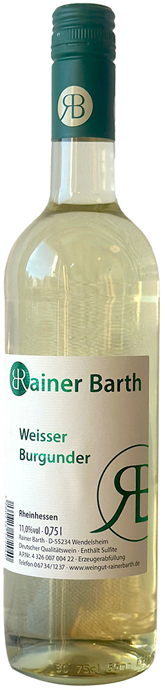 Rainer Barth 2021 Weißer Burgunder feinherb