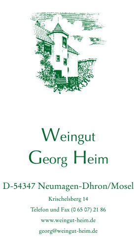 Georg Heim 2019 Neumagener Laudamusberg Auslese Chardonnay halbtrocken