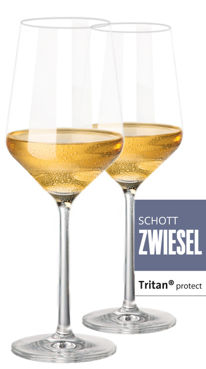 2er Set Zwiesel Kristallglas Pure Weißweinglas 408ml - Schott Zwiesel