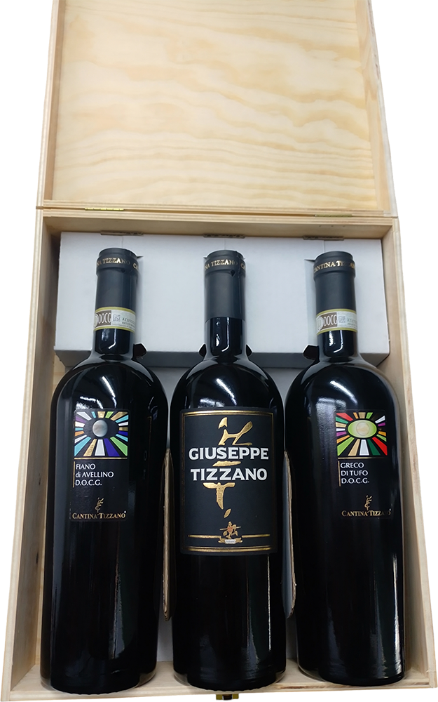 Cassetta in Legno Tizzano - Fiano di Avellino - Greco di tufo