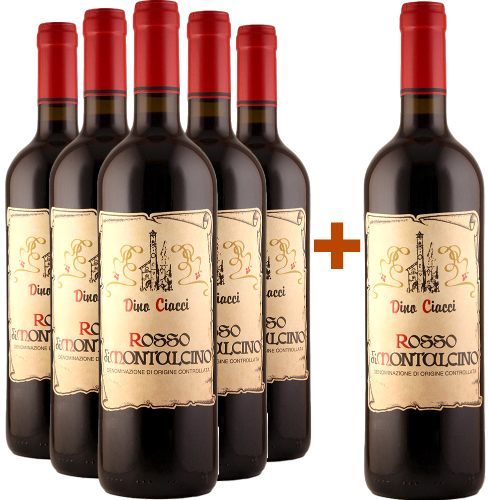 5+1 Paket Rosso di Montalcino DOC BIO