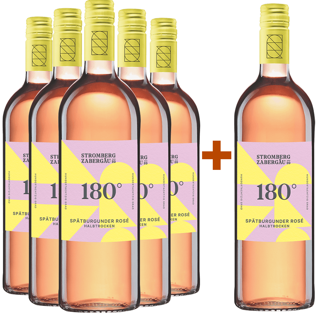 5+1 AKTION 1,0L Spätburgunder Rosé Einweg