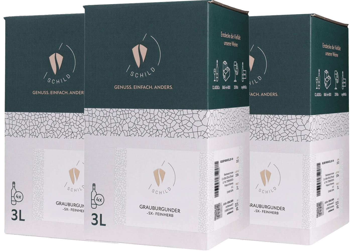 Bag-in-Box (BiB)-Paket Grauburgunder SX feinherb