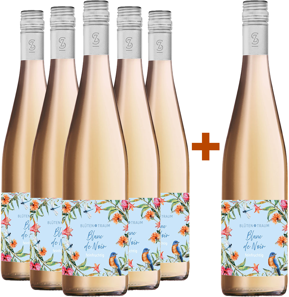 5+1 Paket Blütentraum Blanc de Noir