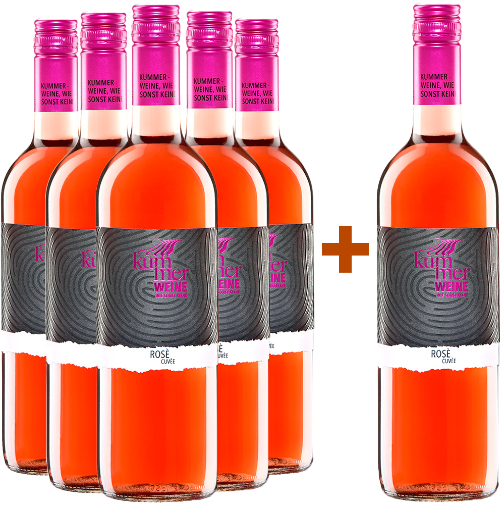 5+1 Rosé Cuvée Paket trocken