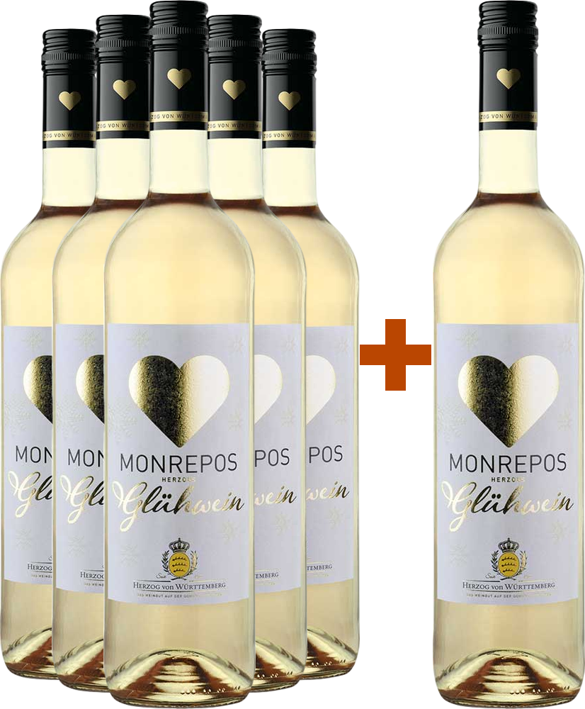 5+1 Paket Herzogs Glühwein weiß