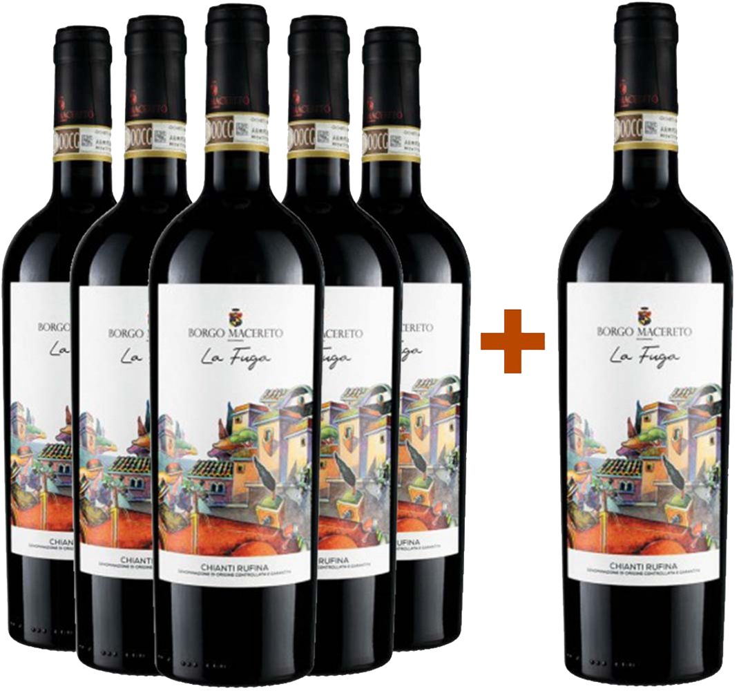 5+1 Paket La Fuga Chianti Rufina DOCG BIO