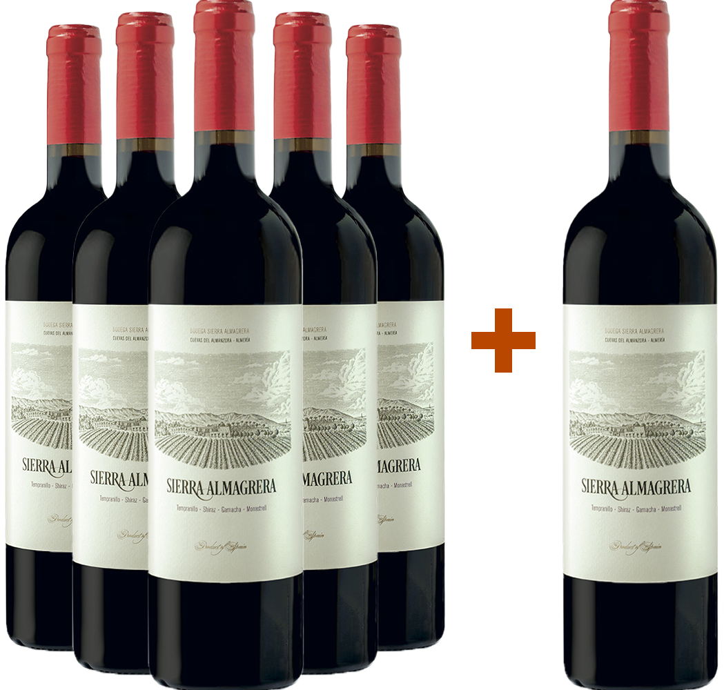Aktionspaket 5+1 Sierra Almagrera Tinto Desierto de Almería VT