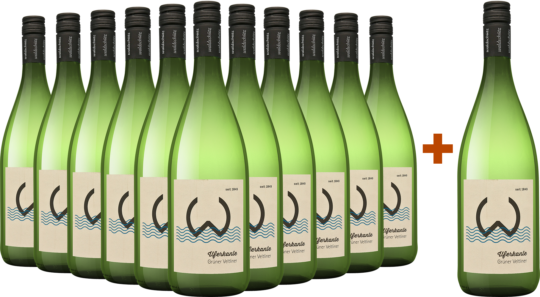 11+1 Paket Uferkante Grüner Veltliner 1,0 L
