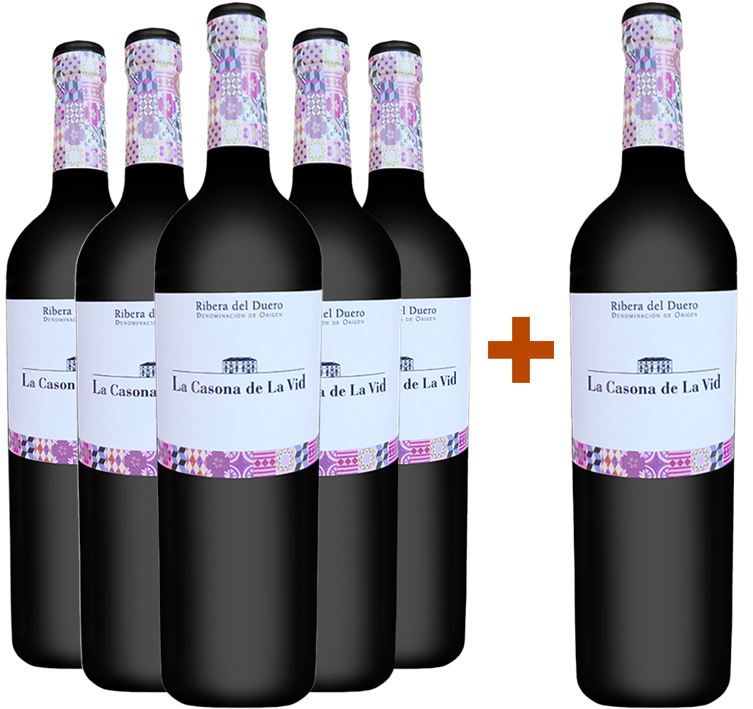 Pack Descuento 5+1 La Casona de la Vid Crianza Ribera del Duero DO