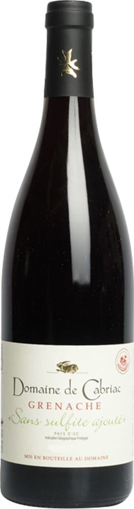 2025 Domaine de Cabriac Grenache sans sulfites Pays d'Oc IGP