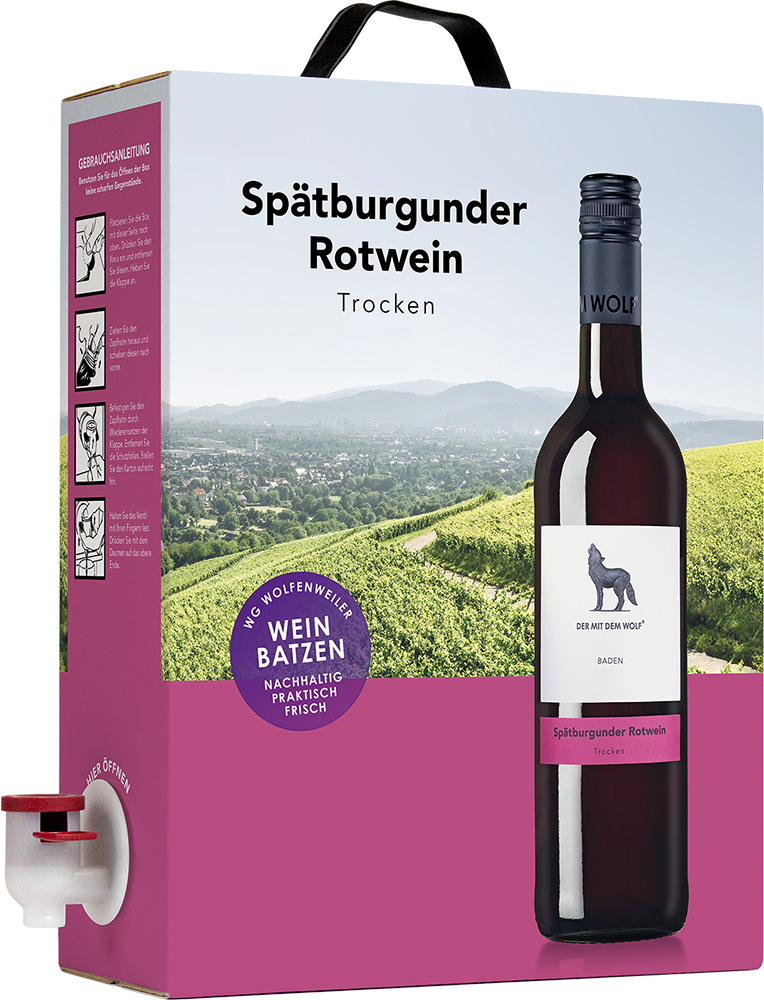Spätburgunder Rotwein 3 Liter BIB 3,0 L
