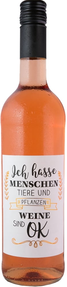 Rosé - Wein trifft auf Poesie "ich hasse"