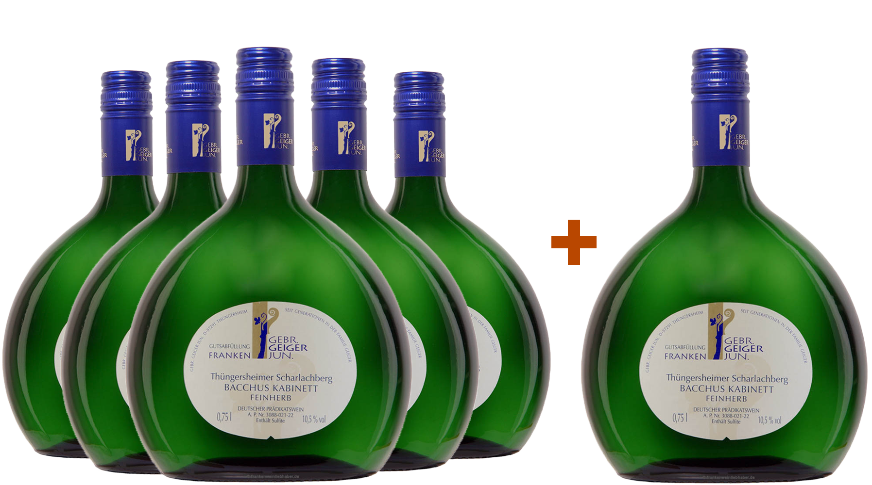 5+1 Paket Bacchus Kabinett feinherb