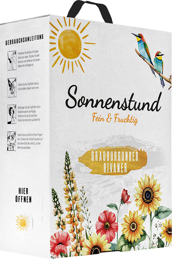 2025 Sonnenstund Grauburgunder & Rivaner, Bag-in-Box, fein & fruchtig, 3,0 L